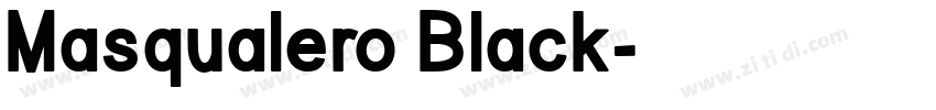 Masqualero Black字体转换